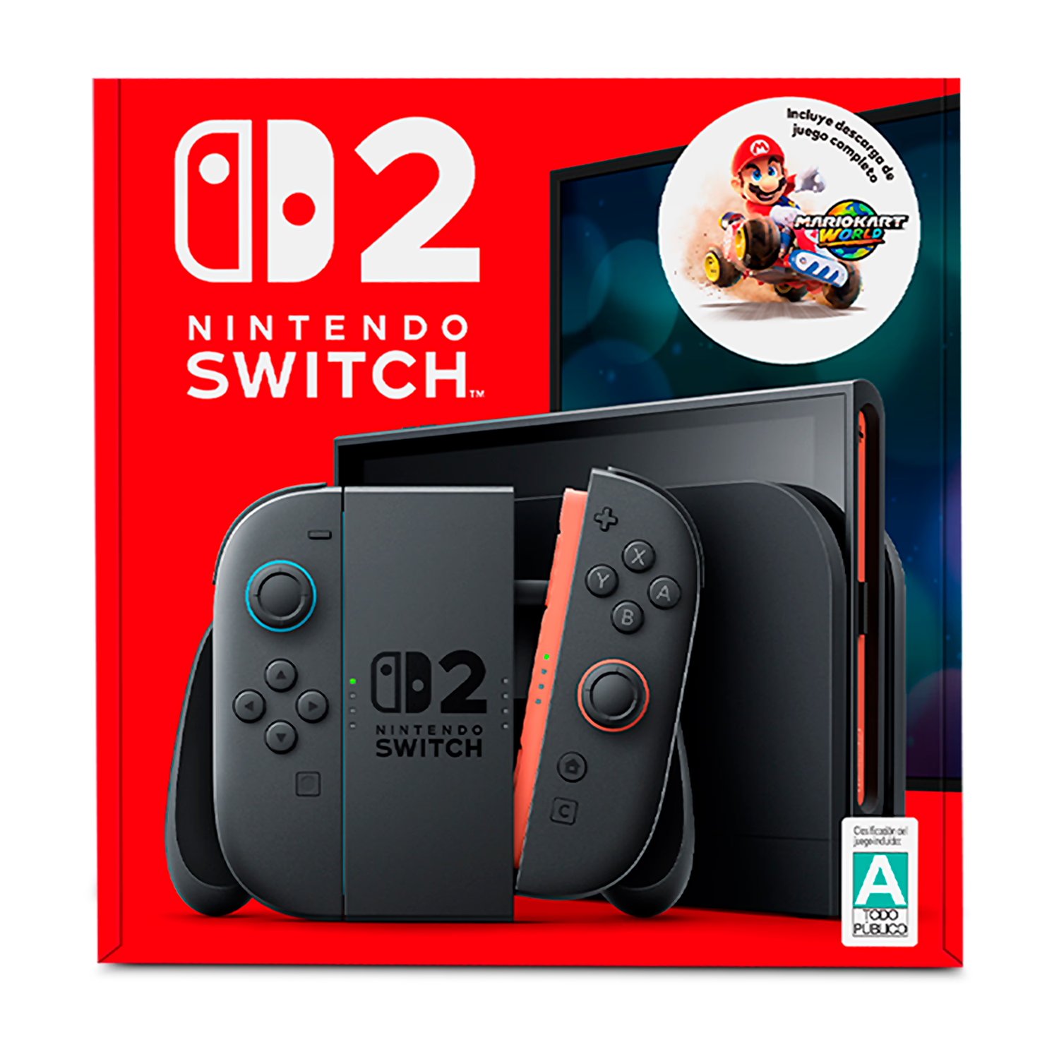 Nintendo Switch 2 Mario Kart World Bundle Gray, foto 4 de 4